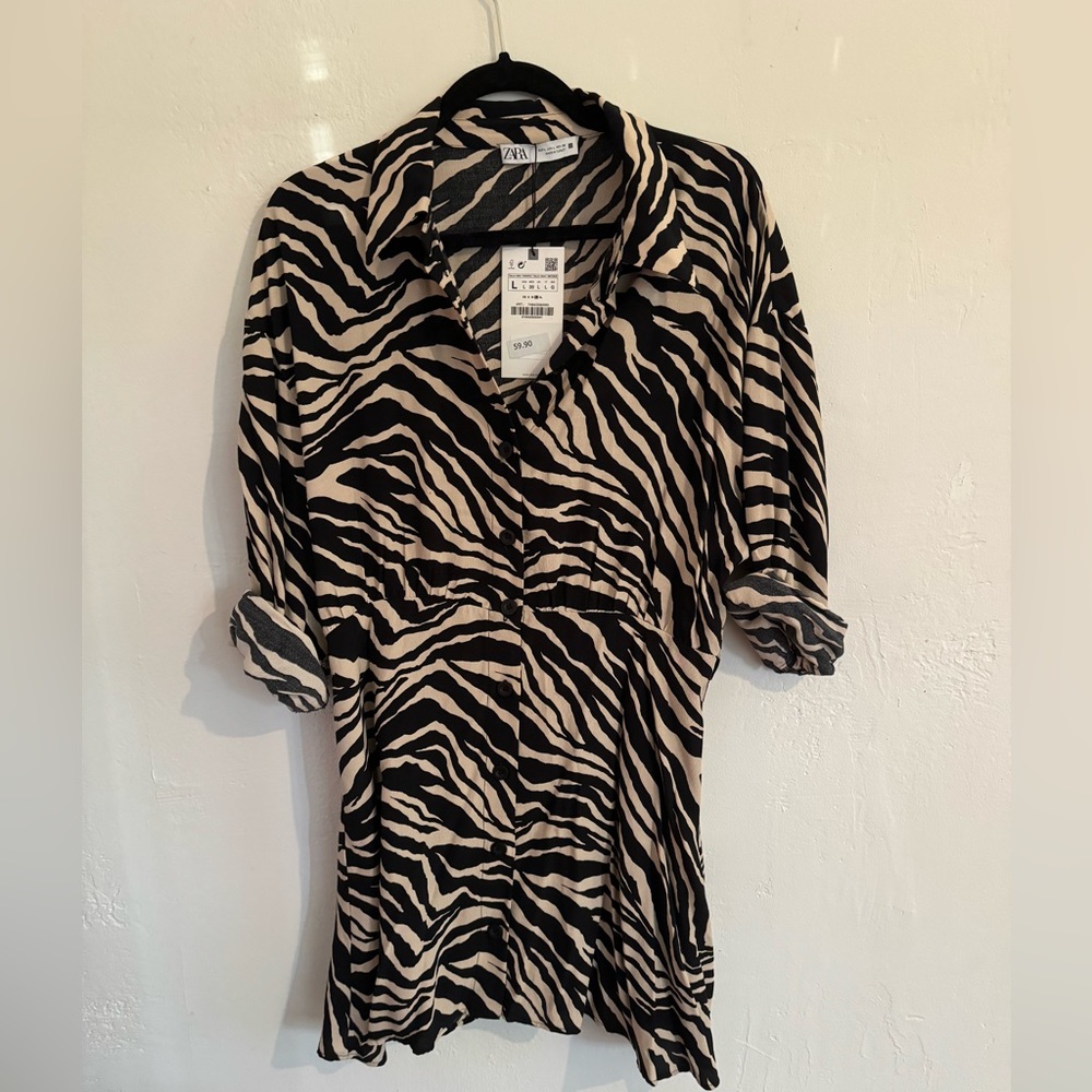 Zebra Print Zara Dress with Tags